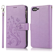 Load image into Gallery viewer, Luxury Zipper Leather Wallet Flip Multi Card Slots Cover Case For iPhone 7Plus/8Plus