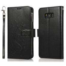 Load image into Gallery viewer, Luxury Zipper Leather Wallet Flip Multi Card Slots Cover Case For Samsung S8/S8PLUS