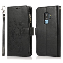Load image into Gallery viewer, Luxury Zipper Leather Wallet Flip Multi Card Slots Cover Case For Samsung S9/S9Plus