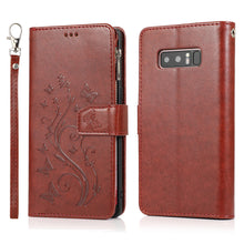 Load image into Gallery viewer, Luxury Zipper Leather Wallet Flip Multi Card Slots Case For Samsung Galaxy NOTE8