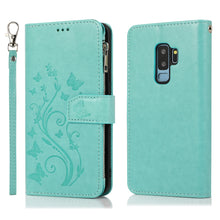 Load image into Gallery viewer, Luxury Zipper Leather Wallet Flip Multi Card Slots Cover Case For Samsung S9/S9Plus