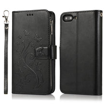 Load image into Gallery viewer, Luxury Zipper Leather Wallet Flip Multi Card Slots Cover Case For iPhone 7Plus/8Plus