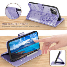 Charger l&#39;image dans la galerie, Portefeuille en cuir à fermeture à glissière de luxe Flip Multi Card Slots Cover Cover pour iPhone 12mini