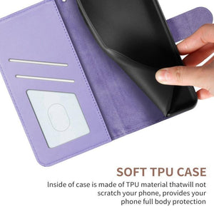 Portefeuille en cuir à fermeture à glissière de luxe Flip Multi Card Slots Cover Cover pour iPhone 12mini