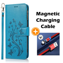 Load image into Gallery viewer, Luxury Zipper Leather Wallet Flip Multi Card Slots Case For Samsung Galaxy NOTE10