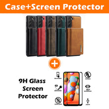 Charger l&#39;image dans la galerie, Two-in-one Magnetic Split Three-fold Wallet Phone Case For Samsung S21 Series