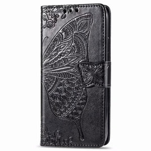 Luxury Embossed Butterfly Leather Wallet Flip Case For iPhone 14 Pro Max