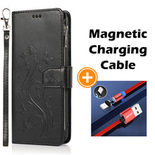 Load image into Gallery viewer, Luxury Zipper Leather Wallet Flip Multi Card Slots Cover Case For iPhone 12Mini