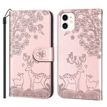 Charger l&#39;image dans la galerie, Portefeuille en cuir à fermeture à glissière de luxe Flip Multi Card Slots Cover Cover pour iPhone 12mini