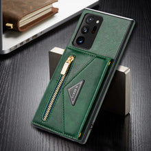 Load image into Gallery viewer, Triangle Crossbody Zipper Wallet Card Leather Case For Samsung Galaxy Note20 Ultra