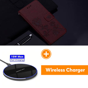 2021 Upgradé 3D Embossed Rose Wallet Phone Case For SAMSUNG S10 Lite