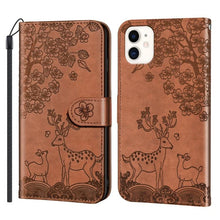 Charger l&#39;image dans la galerie, Portefeuille en cuir à fermeture à glissière de luxe Flip Multi Card Slots Cover Cover pour iPhone 12mini