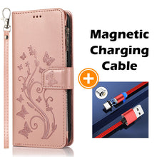 Load image into Gallery viewer, Luxury Zipper Leather Wallet Flip Multi Card Slots Case For Samsung Galaxy NOTE10