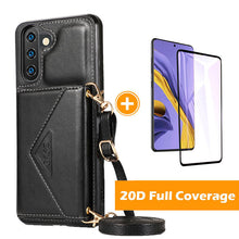 Load image into Gallery viewer, Triangle Crossbody Multifunctional Wallet Card Leather Case For Samsung NOTE10