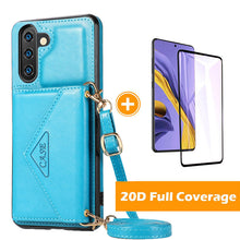 Load image into Gallery viewer, Triangle Crossbody Multifunctional Wallet Card Leather Case For Samsung NOTE10