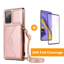 Load image into Gallery viewer, Triangle Crossbody Multifunctional Wallet Card Leather Case For Samsung S20FE