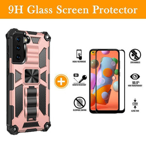 ALL New Luxury Armor Shockproof With Kickstand Case For SAMSUNG S21 FE 5G