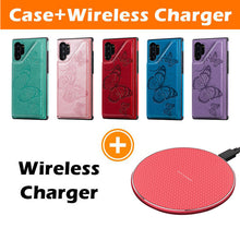 Load image into Gallery viewer, Luxury 3D Butterfly Wallet Phone Case For Samsung Galaxy NOTE10PLUS