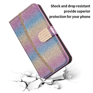 2021 New Bling Glitter Diamond Wallet Flip Case For Samsung