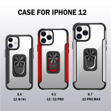 Charger l&#39;image dans la galerie, Compatible avec Apple iPhone 12/12 Pro/12 Pro Max/12 mini Case|360 Degree Rotation Universal Finger Ring Kickstand