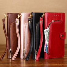 Load image into Gallery viewer, All New Multifunctional Zipper Wallet Leather Flip Case For SAMSUNG Galaxy A70
