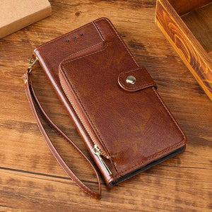 All New Multifunctional Zipper Wallet Leather Flip iPhone Case