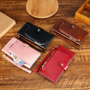 Tous les nouveaux multifonctionnels Zipper Wallet Leather Flip Case pour SAMSUNG Galaxy S20FE
