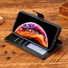 Load image into Gallery viewer, All New Multifunctional Zipper Wallet Leather Flip iPhone Case