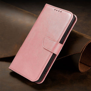 Premium Leather Wallet Side Flip Case With Card Holder & Kickstand For Samsung A71/A51